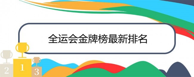 全运会金牌榜最新排名 附全运会奖牌榜一览表(每日更新)