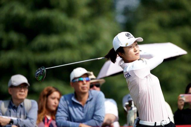 别克高尔夫大使刘钰在2019别克LPGA锦标赛的参赛瞬间